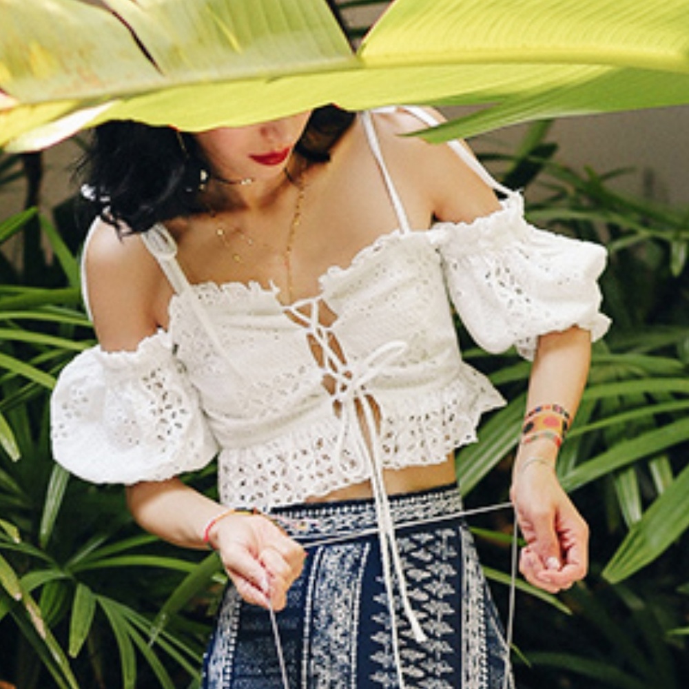 Summer Vacation Beach Boho Knit Top